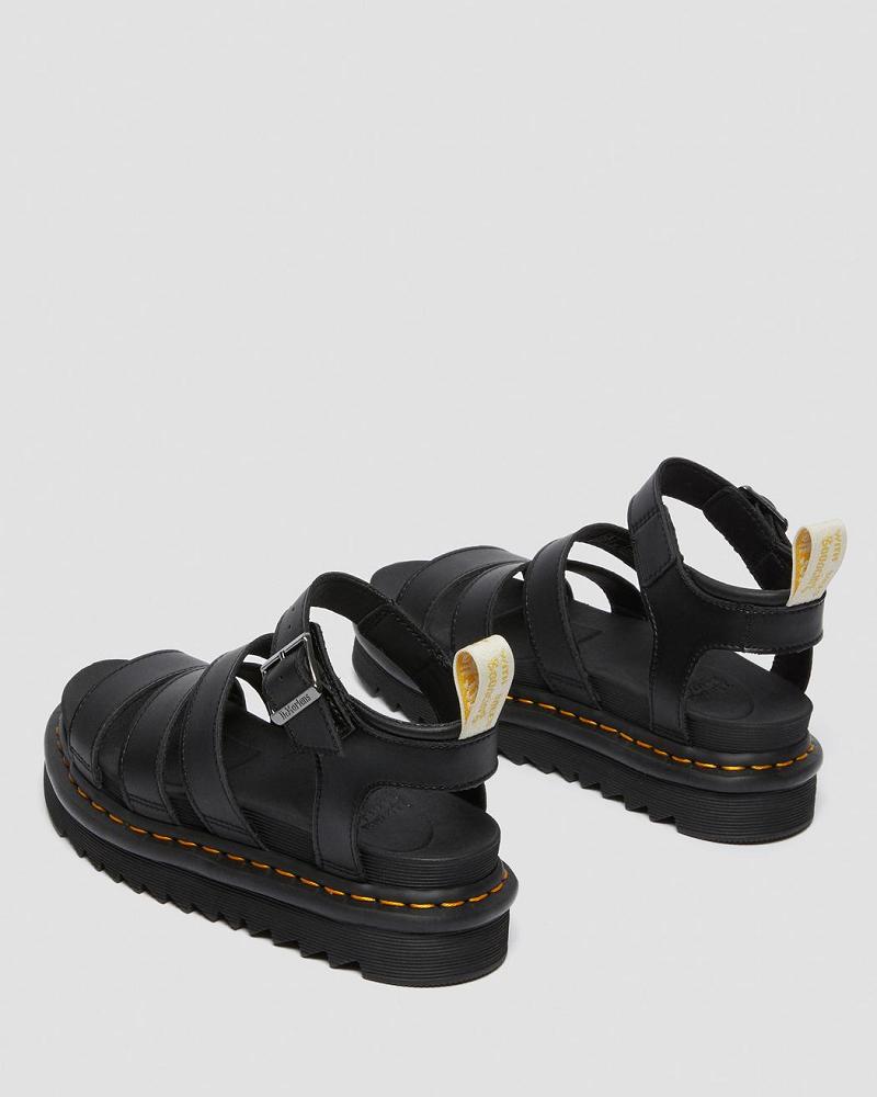 Women's Dr Martens Vegan Blaire Felix Platform Sandals Black | AU 314AHK